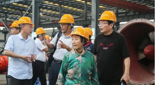 原安徽省副省長(zhǎng)宋明女士攜中科院專家到恒大江海泵業(yè)視察參觀