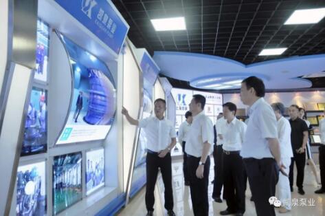 上海市委常委、副市長吳清一行蒞臨凱泉泵業(yè)走訪調(diào)研