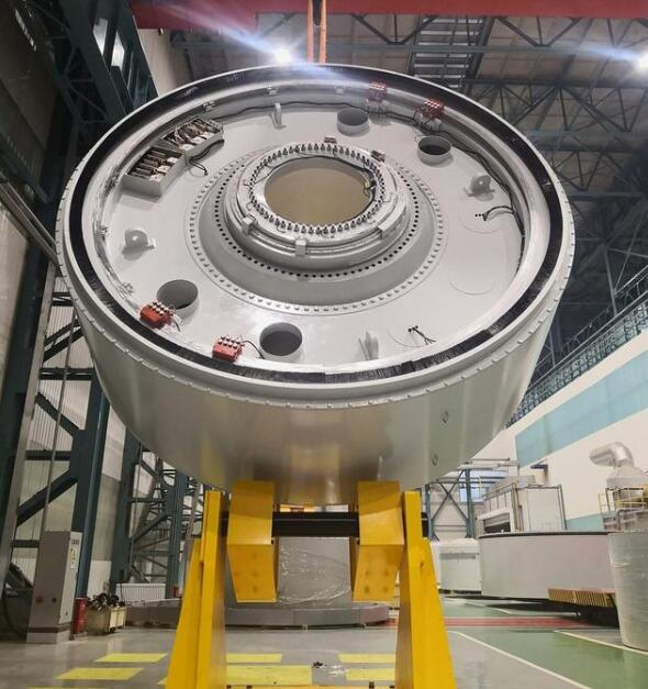 國內陸上最大的永磁直驅風力發(fā)電機研制成功