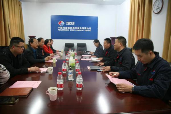 鄭州市工信局副局長谷振風蒞臨電建鄭州泵業(yè)公司調研指導