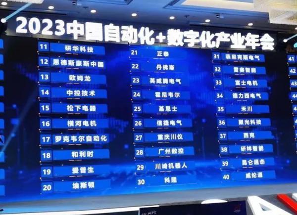 川儀股份斬獲2023中國(guó)自動(dòng)化+數(shù)字化產(chǎn)業(yè)年會(huì)兩項(xiàng)大獎(jiǎng)