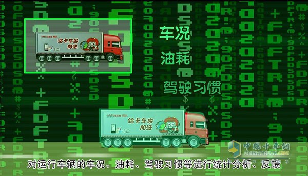 對(duì)運(yùn)行車輛的車況、油耗、駕駛習(xí)慣等進(jìn)行統(tǒng)計(jì)分析、反饋
